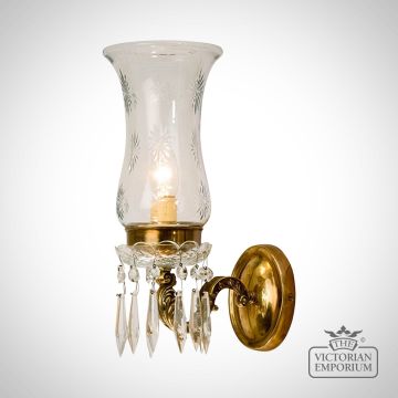 Wall Sconce With A Cut Glass Shade