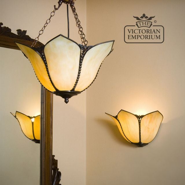 Tiffany Bent Opalescent Glass Lighting Classic Topkapi Insitu