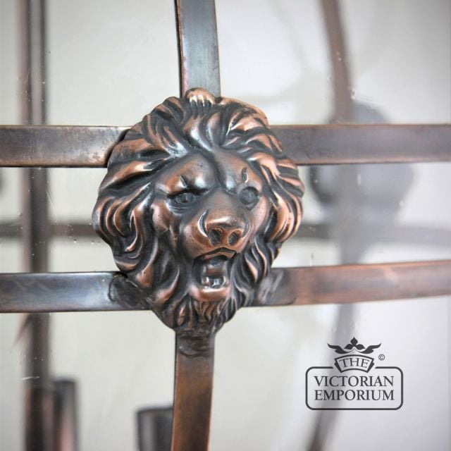 Hanging Pendent Hand Blown Victorian Globe Lantern X Lighting Classic Lion