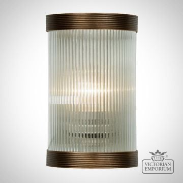 Wall Light Reed868 Reeded Glass Antique Bronze 2