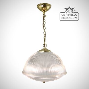 Beautiful dome shaped ceiling light in polished brass
