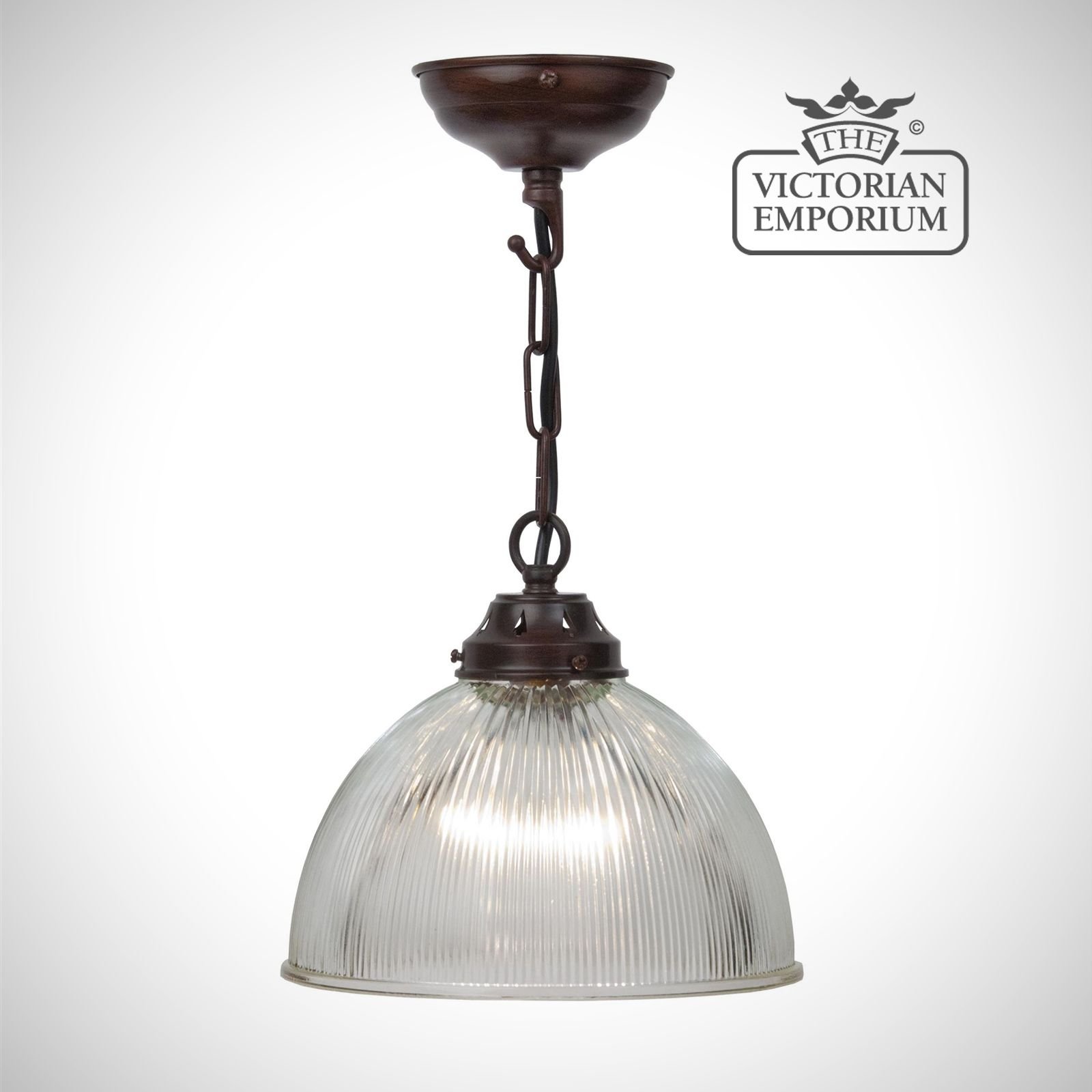 Simple dome ceiling light in antique bronze