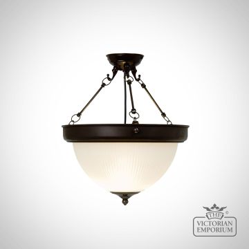 Readed Glass Hanging Pendent Lighting Classic Dome6356