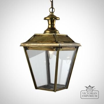 William small ceiling pendant in distressed brass