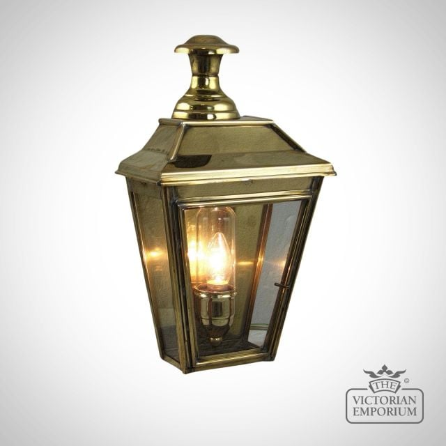 Wall Lantern Solid Brass External Garden X Lighting Classic Fitz38dw (side)