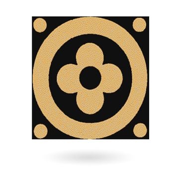Encaustic 4.25” square tile - design 24