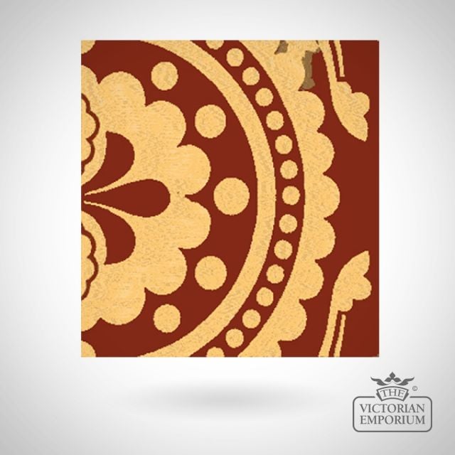 Encaustic 4.25” square tile - design 30