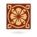 Victorian encaustic petal spiral tile 4 25 inch design 64
