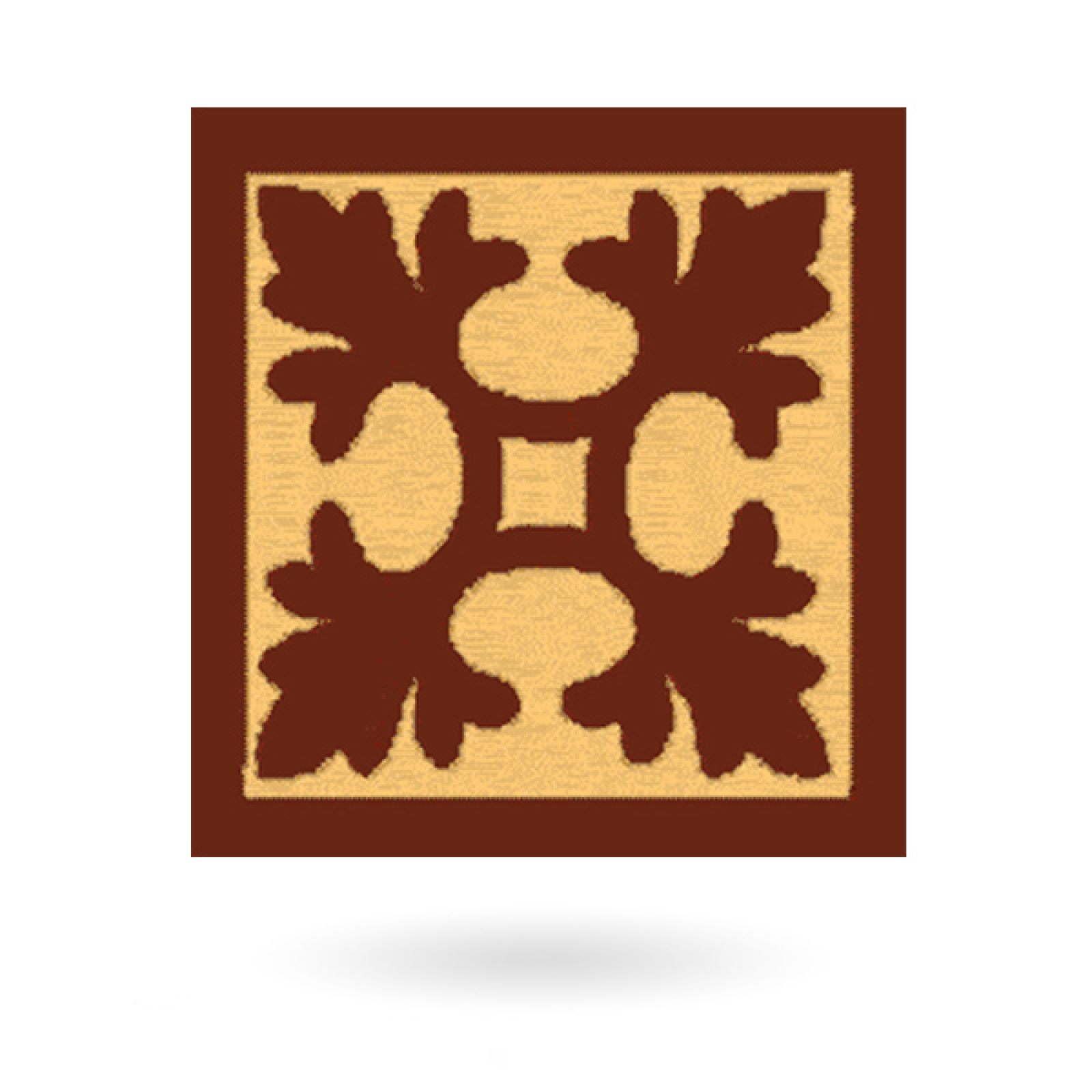 Encaustic 3” square tile - design 3