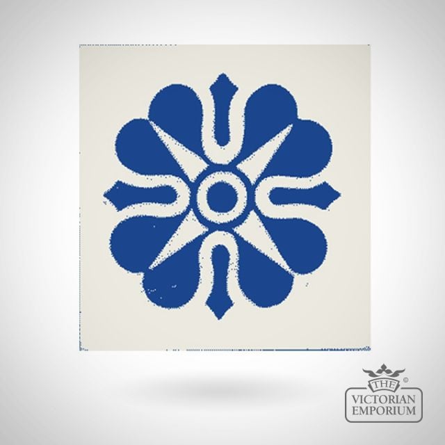 Encaustic 2.25” square tile - design 18