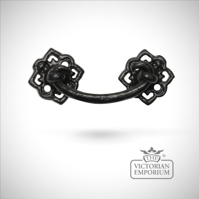 Traditional Boot Cabinet Drawer Furnititure Handle Knob Black Hand Forged Old Classical Victorian Decorative Reclaimed Ve1009b