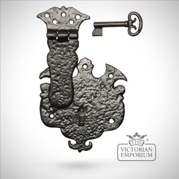 Traditional Drawer Lock Cabinet Drawer Furniture Handle Knob Black Hand Forged Old Classical Victorian Decorative Reclaimed Ve933