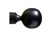 Black Painted Wrought Iron Ball Finial For Curtain Pole Classic Period Victorian