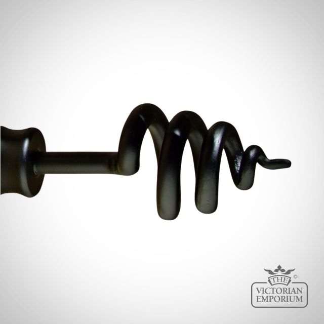 Wrought iron twist finial