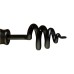 Black-painted-wrought-iron-twist-finial-for-curtain-pole-classic-period-victorian