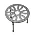Traditional basket hook kettle stand poker bracket fireside patio black hand forged old classical victorian decorative reclaimed-ve1162