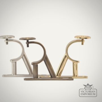 Masquerade Brass End Bracket For Wooden Curtain Pole 35mm