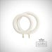 White Painted Curtain Rings For Curtain Pole Classic Period Victorian Tuscany 0869