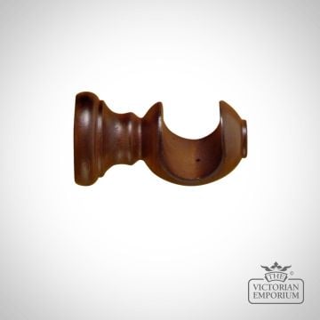 Royale wooden curtain pole bracket in a choice of 5 finishes