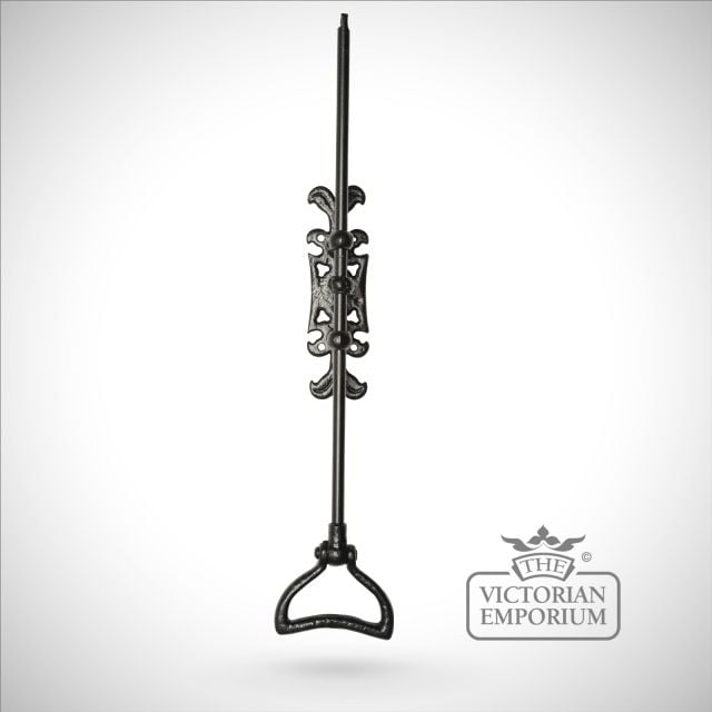 Black iron handcrafted traditional bell crank