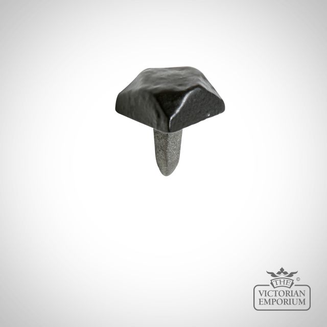 Black iron handcrafted door stud