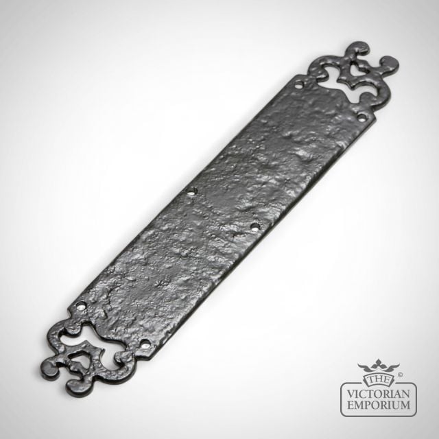 Black iron handcrafted decorative fingerplate