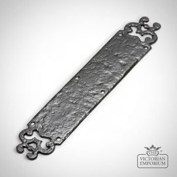 Black iron handcrafted decorative fingerplate