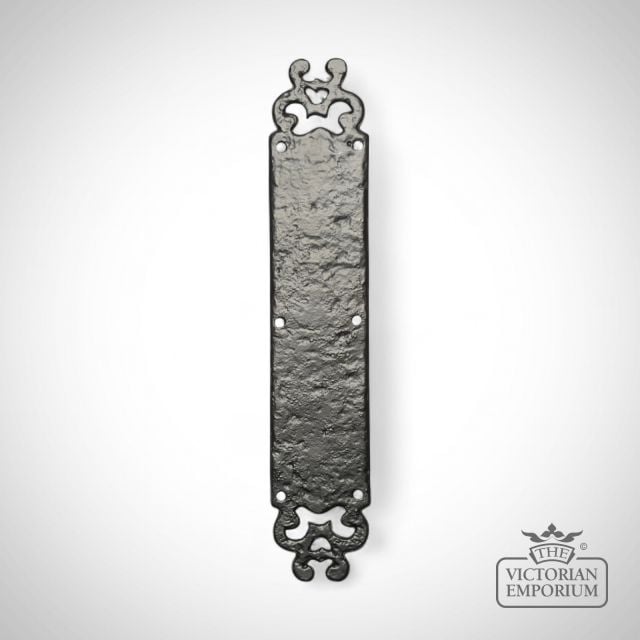 Traditional Cast Door Furniture Plate Finger Old Classical Victorian Decorative Reclaimed Ve770b