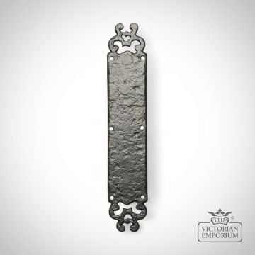 Traditional Cast Door Furniture Plate Finger Old Classical Victorian Decorative Reclaimed Ve770b
