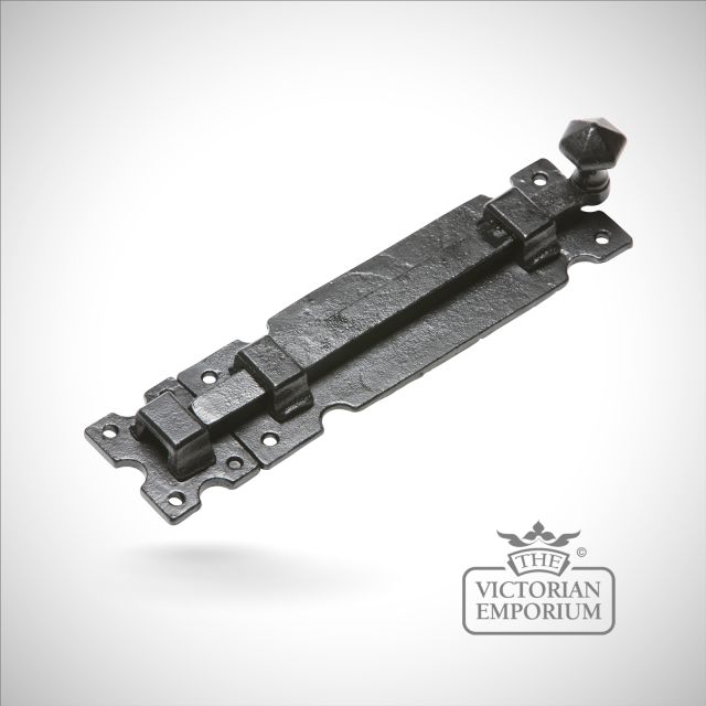 Traditional Cast Door Furniture Bolts Chain Black Hand Forged Old Classical Victorian Decorative Reclaimed Ve796b