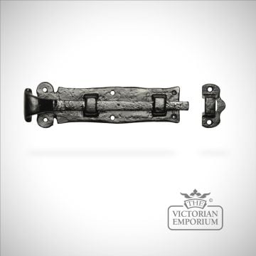Traditional Cast Door Furniture Bolts Chain Black Hand Forged Old Classical Victorian Decorative Reclaimed Ve1157b