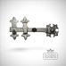 Traditional cast door furniture latches gate black hand forged old classical victorian decorative reclaimed-ve855