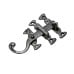 Traditional cast door furniture latches gate black hand forged old classical victorian decorative reclaimed-ve1152