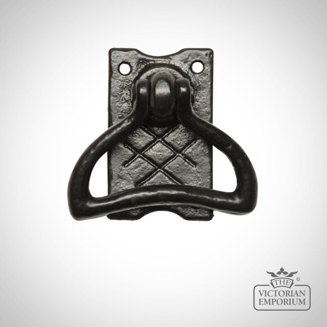 Traditional Cast Door Furniture Latches Gate Black Hand Forged Old Classical Victorian Decorative Reclaimed Ve1247d