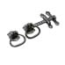 Traditional cast door furniture latches gate black hand forged old classical victorian decorative reclaimed-ve1251