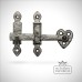 Traditional cast door furniture latches gate black hand forged old classical victorian decorative reclaimed-ve3619