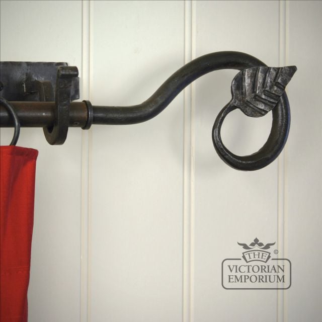 Beeswax Curtain Leaf Finial (insitu)