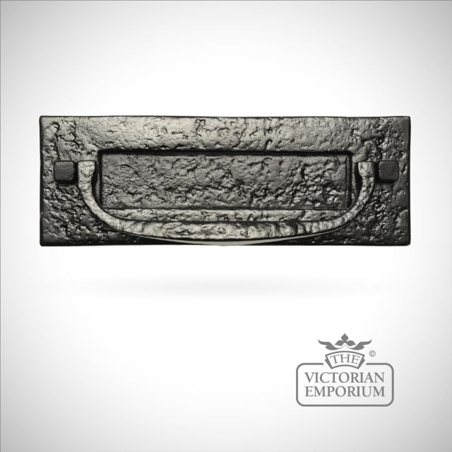 Black iron handcrafted letterplate - 295mm