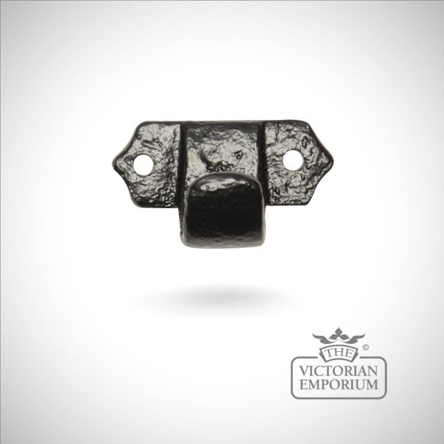 Black iron handcrafted plain sash pull