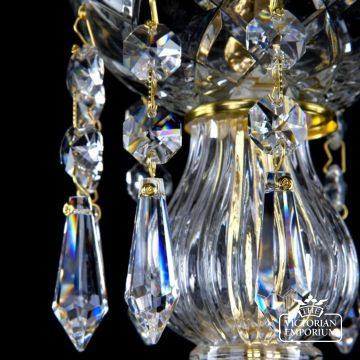 Small Basket Chandelier With Drops 2  Elaned Drops