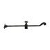 Traditional cast door furniture latches casement stay black hand forged old classical victorian decorative reclaimed-ve1078