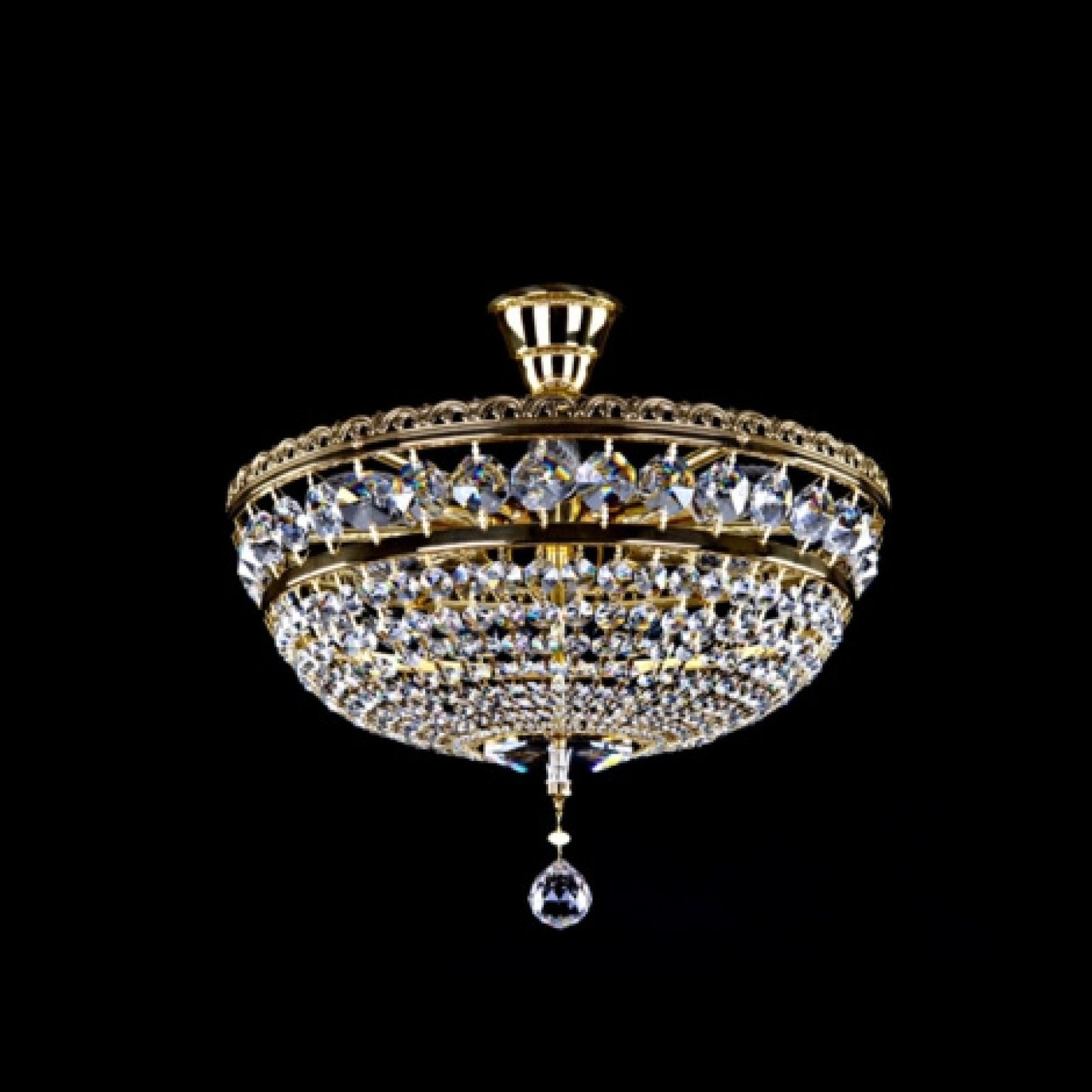 Marla basket chandelier with centre drop