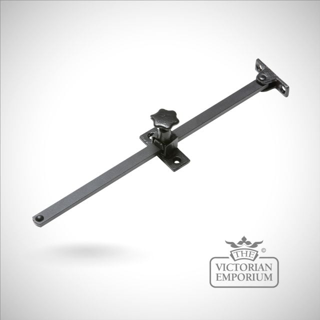 Traditional Cast Door Furniture Latches Casement Stay Black Hand Forged Old Classical Victorian Decorative Reclaimed Ve1126b