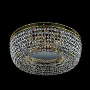 Large Highly Decorative Low Ceiling Basket Chandelier