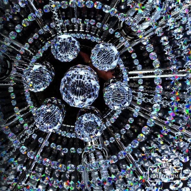 Gerta Basket Chandelier Closeup  Gerta