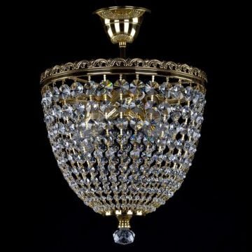 Tall centrepiece basket chandelier
