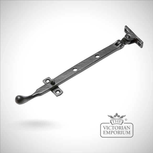 Traditional Cast Door Furniture Latches Casement Stay Black Hand Forged Old Classical Victorian Decorative Reclaimed Ve1312b