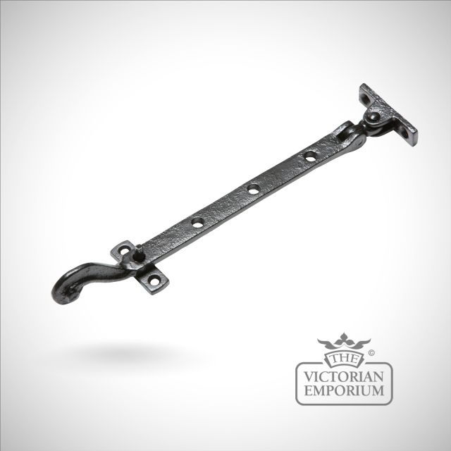 Traditional Cast Door Furniture Latches Casement Stay Black Hand Forged Old Classical Victorian Decorative Reclaimed Ve858b