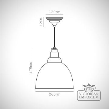 Hammered Copper Brindley Pendant Specification Specification Dwg 49500