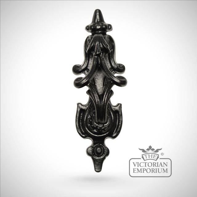 Black iron twist design decorative door knocker